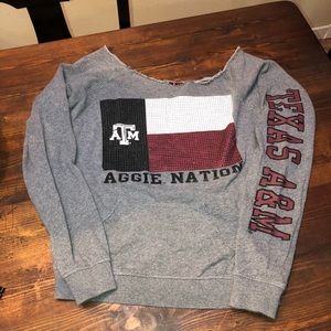 Texas A&M Rhinestone Sweatshirt. Size Small